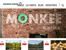 Tablet Screenshot of monkeekoffee.com